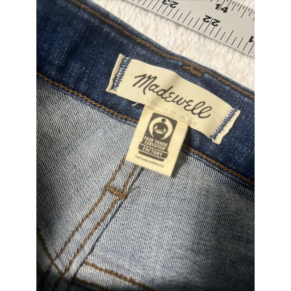 Madewell Blue Denim 9" Mid-Rise Skinny Jeans Womens Casual Medium Wash Size 26 - Picture 9 of 16